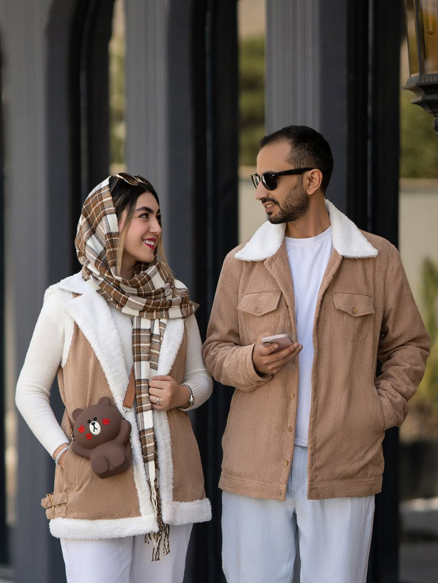 استایل بوفالو مخمل کبریتی