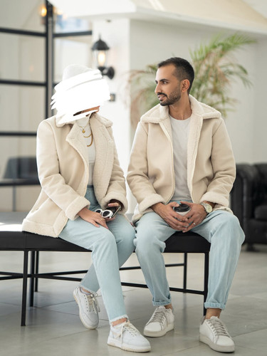 استایل کاپل بوفالو کرم روشن